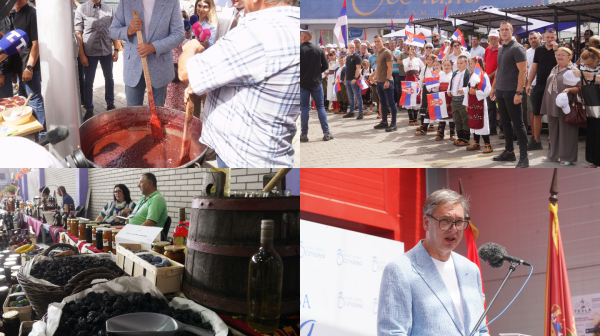 Vučić visits Krušik-Plastika in Osečina: "The state is ready to help"; Opens Plum Fair