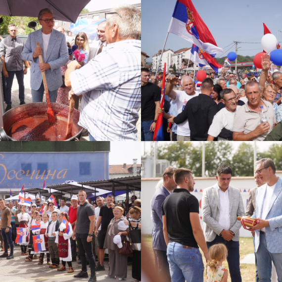Vučić najavio završetak puta i nove radove u Ljuboviji: "Mašine su stigle"; Razgovarao sa građanima