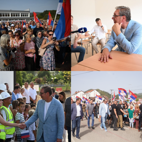 Vučić u Donjoj Borini najavio ulaganje od milion i po evra: "Za 10-15 dana kreće da se radi put do Radalja"
