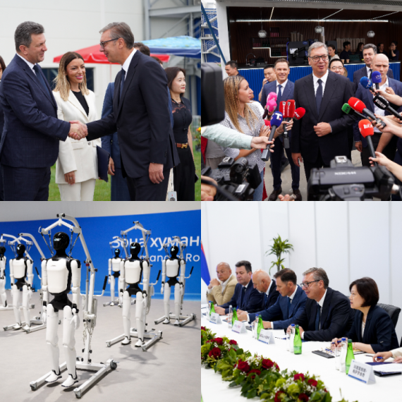 Vučić na otvaranju fabrike robota u Šapcu: "Ovo je pionirski poduhvat"; "Pisaće 'Made in Serbia'" FOTO/VIDEO