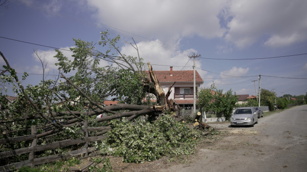Nevreme u Gornjoj Gorevnici napravilo haos: Jak vetar nosio krovove, čupao drveće FOTO