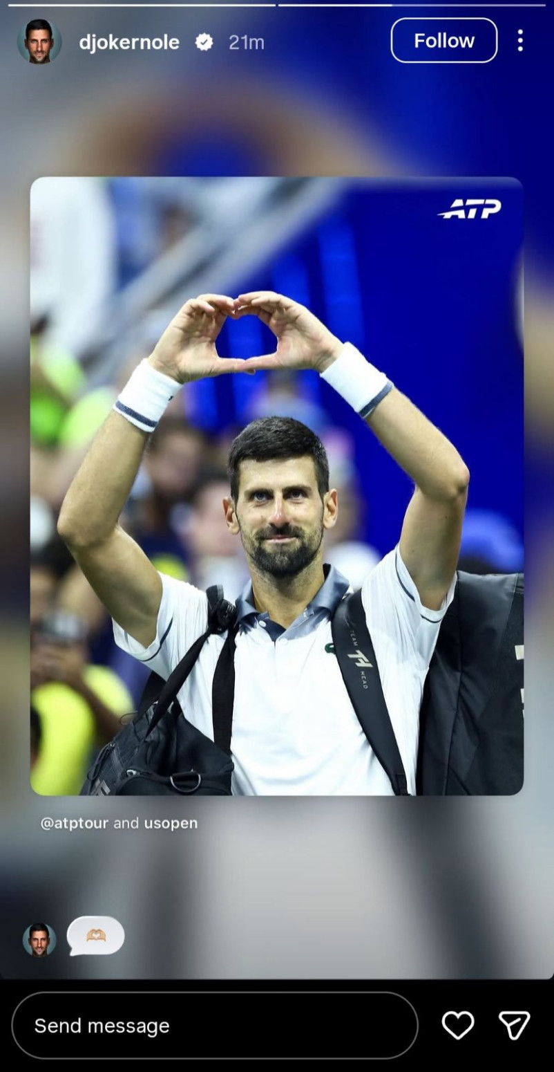 Đoković se oglasio posle ispadanja sa US Opena FOTO