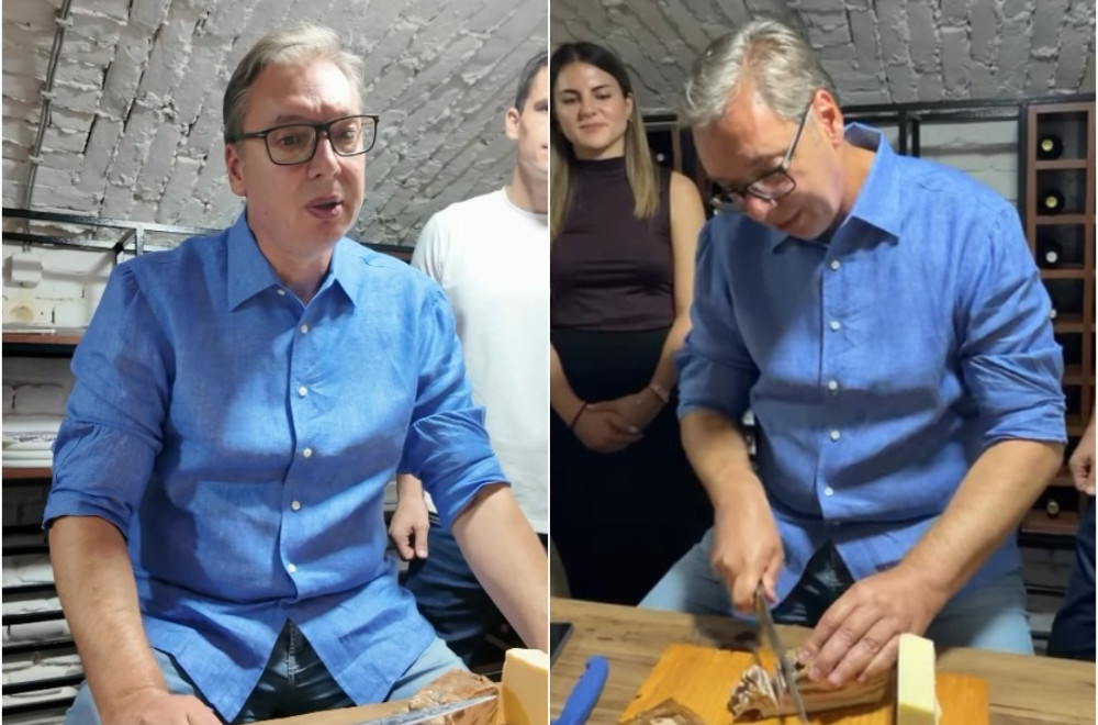 Vučić okupio mlade na Paliću: Smorio sam ih dugim govorom, pa sam se iskupio; Najbolje je prošla slanina VIDEO