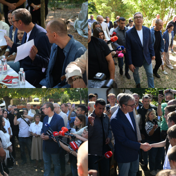 Vučić u poseti porodici Ćupić; Razgovara sa narodom o njihovim problemima; Najavio sjajne vesti za Suboticu