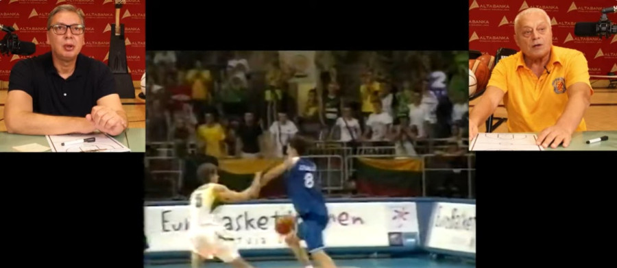 Razgovaraju Vučić i Miroslav Nikolić; Muta ispričao kako su igrala braća Vučić; Posvađaju se i nema basketa