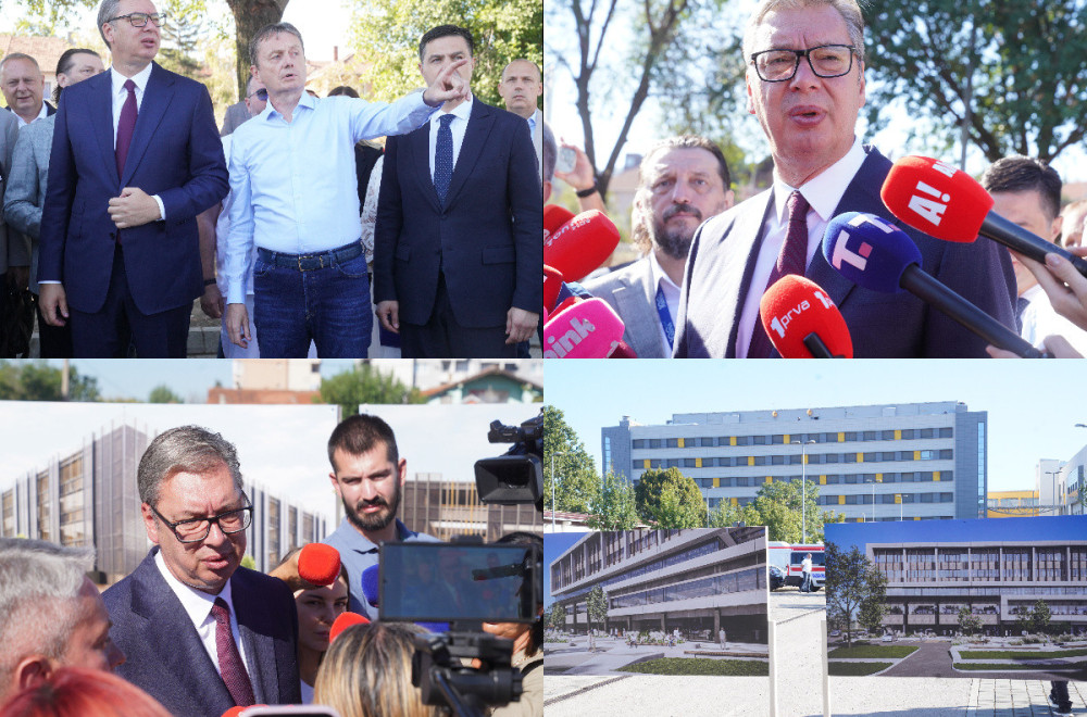 Vučić obišao radove na izgradnji porodilišta u Nišu: "Biće završeno za dve i po godine"