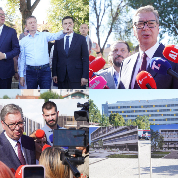 Vučić obišao radove na izgradnji porodilišta u Nišu: "Biće završeno za dve i po godine"