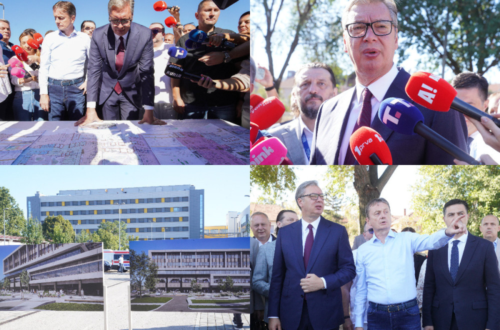 Vučić obišao radove na izgradnji porodilišta u Nišu: "Biće završeno za dve i po godine" FOTO/VIDEO