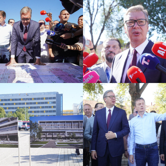 Vučić obišao radove na izgradnji porodilišta u Nišu: "Biće završeno za dve i po godine"
