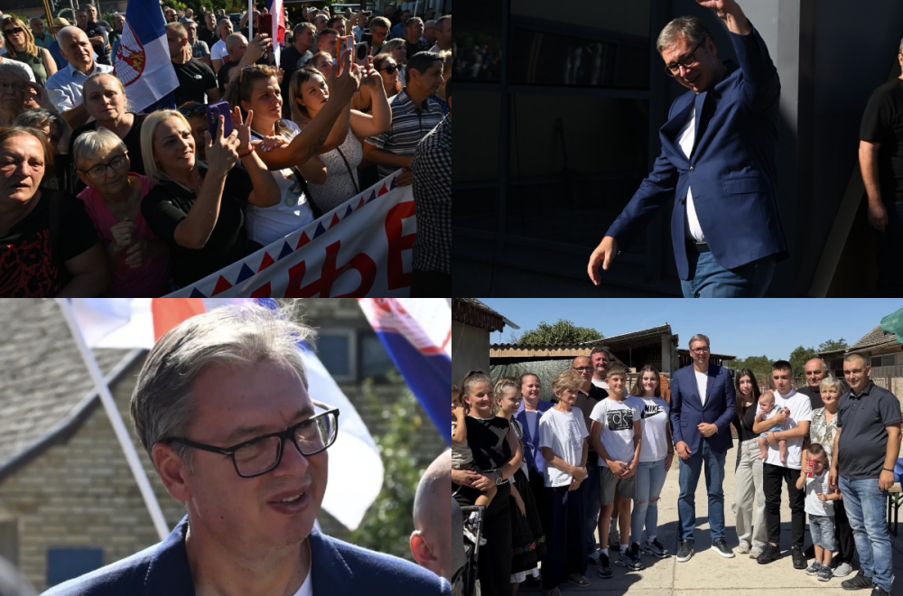 Vučić obišao domaćinstvo porodice Malbaša u mestu Svilojevu; Razgovara sa meštanima i rešava probleme