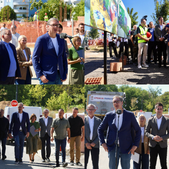Vučić obišao radove na izgradnji novog vrtića; Najavljena obilaznica oko Sombora, rekonstrukcija bolnice...