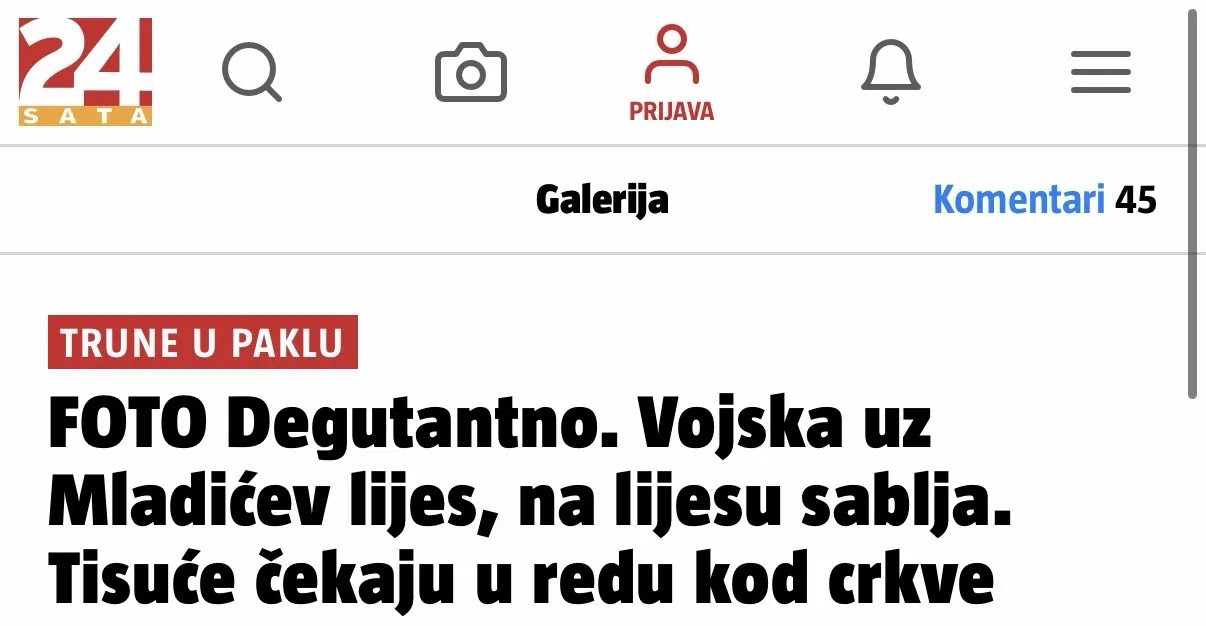 Mediji u regionu se utrkuju ko će više da pljuje Srbiju i Ratka Mladića na dan njegove sahrane FOTO