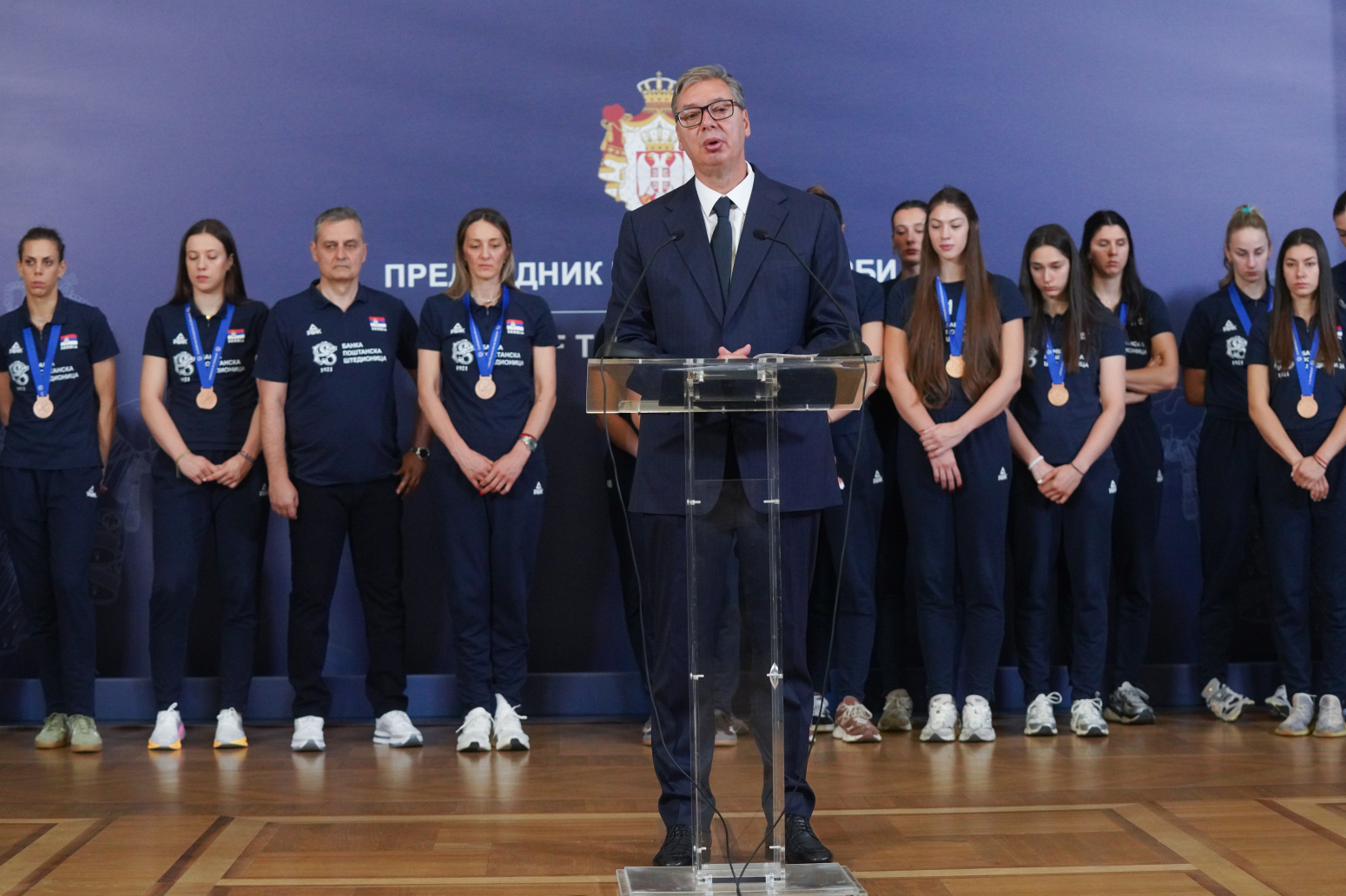 Odbojkašice na prijemu kod Vučića: Vi ste ponos Srbije, hvala vam