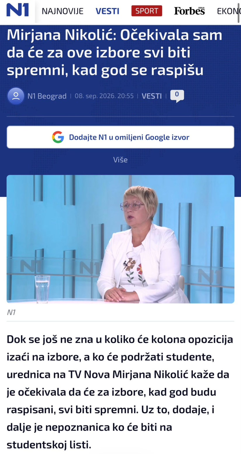 Urednica Nove prozvala blokadere jer su nespremni za izbore: Nepoznanica je ko će biti na studentskoj listi