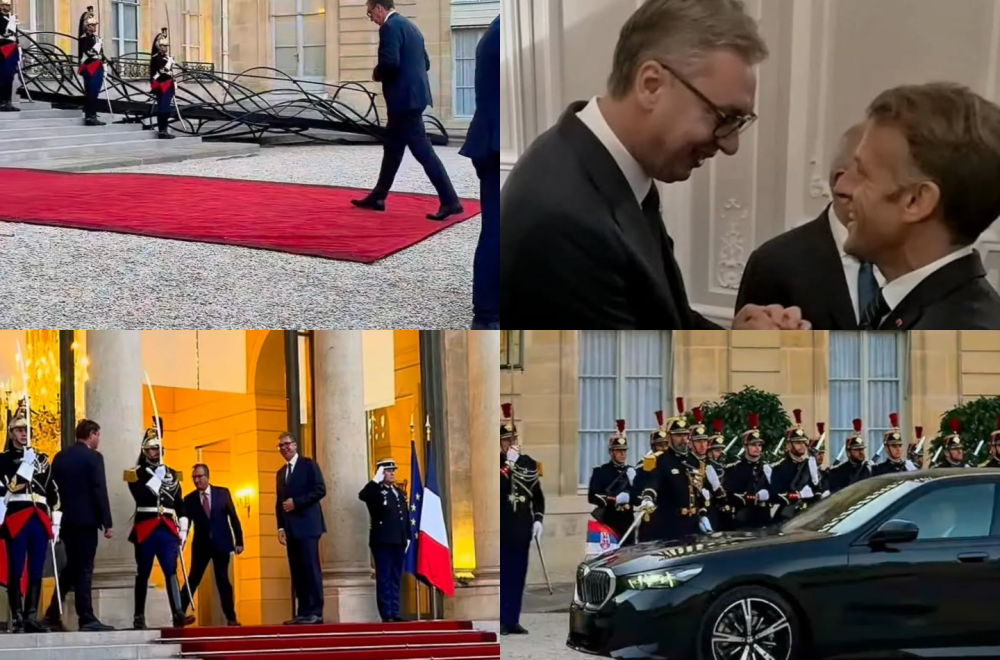 Vučić sa Makronom u Jelisejskoj palati – svečana večera za 120 stranih delegacija FOTO/VIDEO