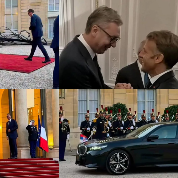 Vučić sa Makronom u Jelisejskoj palati – svečana večera za 120 stranih delegacija FOTO/VIDEO