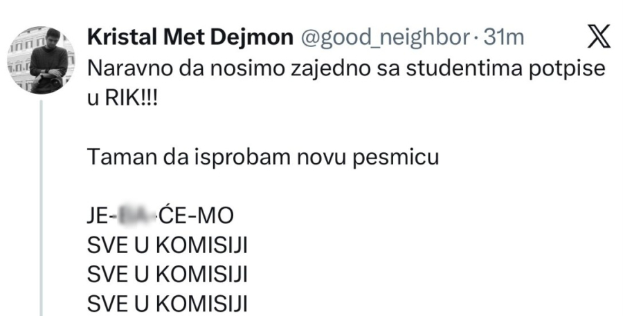 Nasilje, mržnja i pretnje – politika blokadera jasnija iz dana u dan FOTO