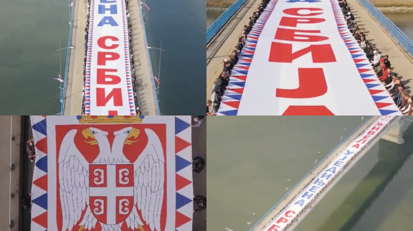 Veličanstveni prizori iz Novog Sada: Omladina slavi Dan srpskog jedinstva, slobode i nacionalne zastave VIDEO
