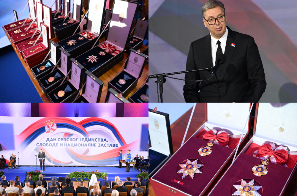 Vučić dodeljuje odlikovanja: Proslavljamo naše uskrsnuće; Žrtva naših predaka nije bila uzaludna FOTO