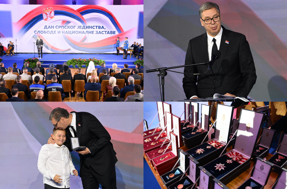 Vučić dodelio odlikovanja: Proslavljamo naše uskrsnuće; Žrtva naših predaka nije bila uzaludna FOTO/VIDEO