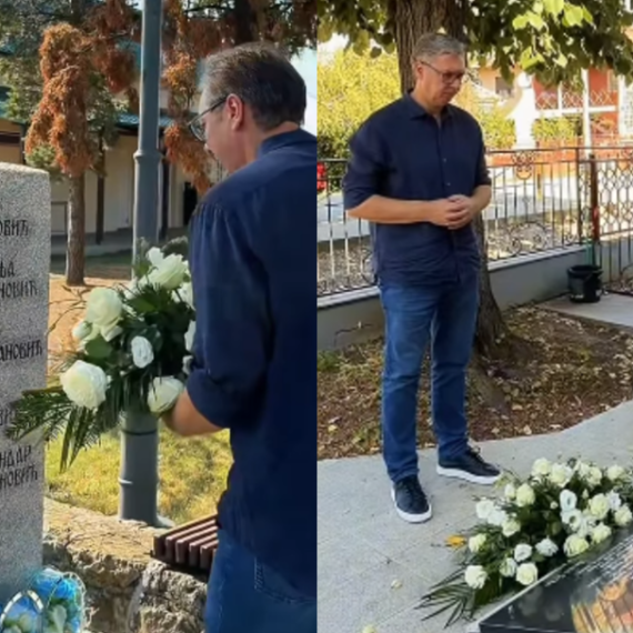 Vučić položio vence u Malom Orašju i Duboni: "Nemate šta da kažete, samo zaplačete" VIDEO