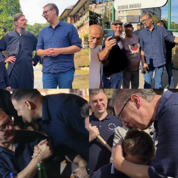 Vučić sa narodom u Velikoj Plani: Posetio manastir Koporin; "Svetinja koja nadahnjuje" FOTO/VIDEO