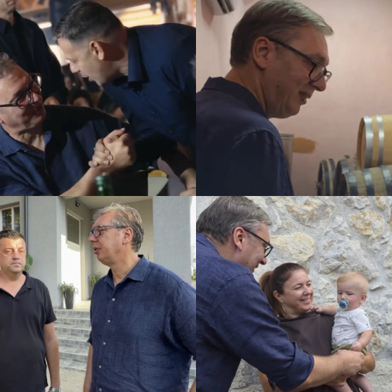Vučić obišao Podunavski okrug; Razgovarao sa narodom; Posetio manastire Pinosava i Koporin FOTO/VIDEO