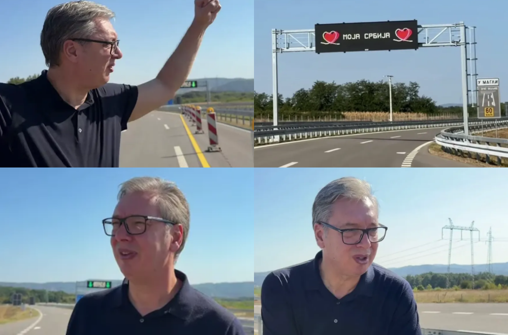 Vučić vozio novom obilaznicom oko Kragujevca: "Ovo je spas za grad"; Otvoreno prvih pet kilometara VIDEO