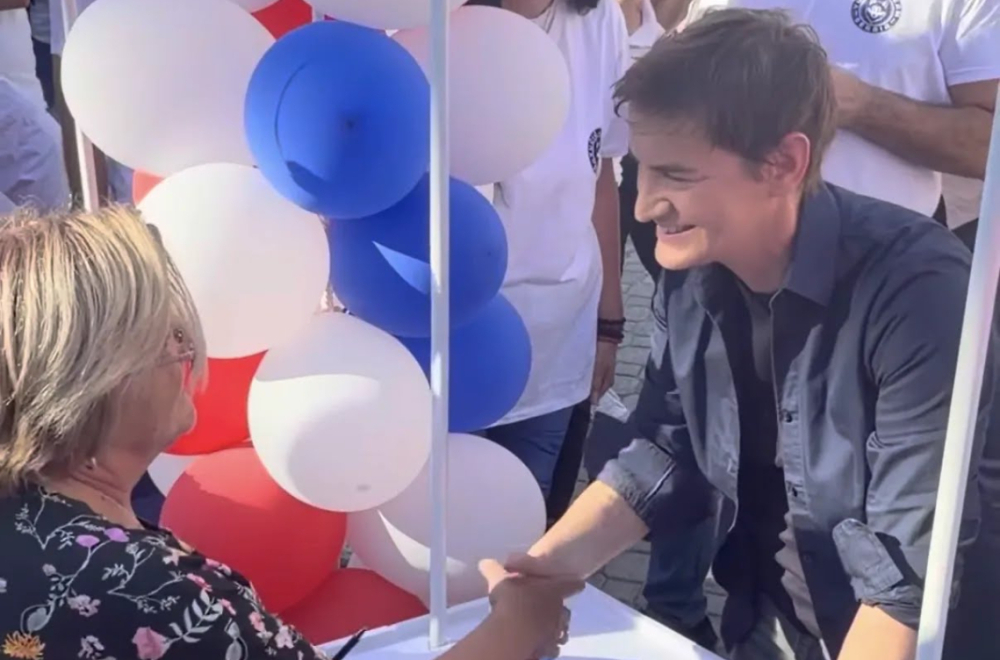 Brnabić u Vršcu: Došla sam kako bih pozvala ljude da 25. oktobra izaberu ljubav umesto mržnje VIDEO