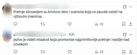 Mržnja i nasilje – jedina politika blokadera; Građani ogorčeni, nižu se rekacije na monstruozne pretnje Vučiću