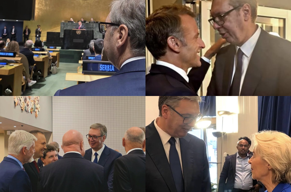 Vučić u Njujorku sa svetskim liderima; Prisustvovao prijemu kod Gutereša; Srdačan susret sa Makronom FOTO