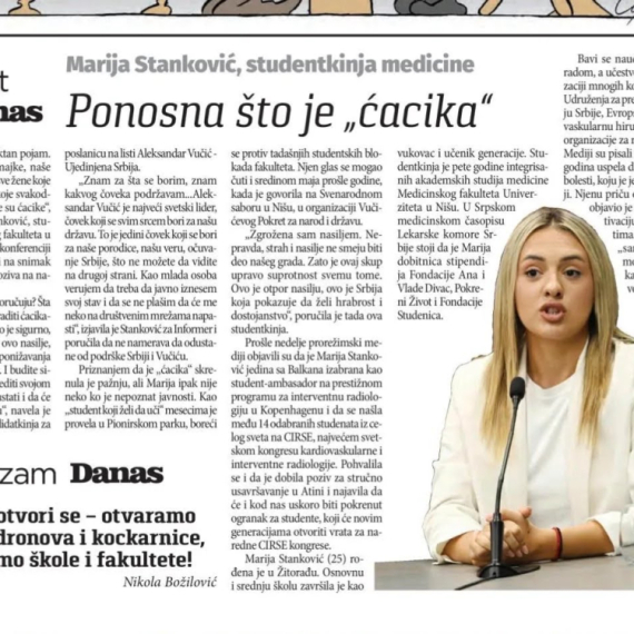 Blokaderi džaba pokušavaju i podsmevaju se; Marija Stanković nema mrlju u biografiji FOTO