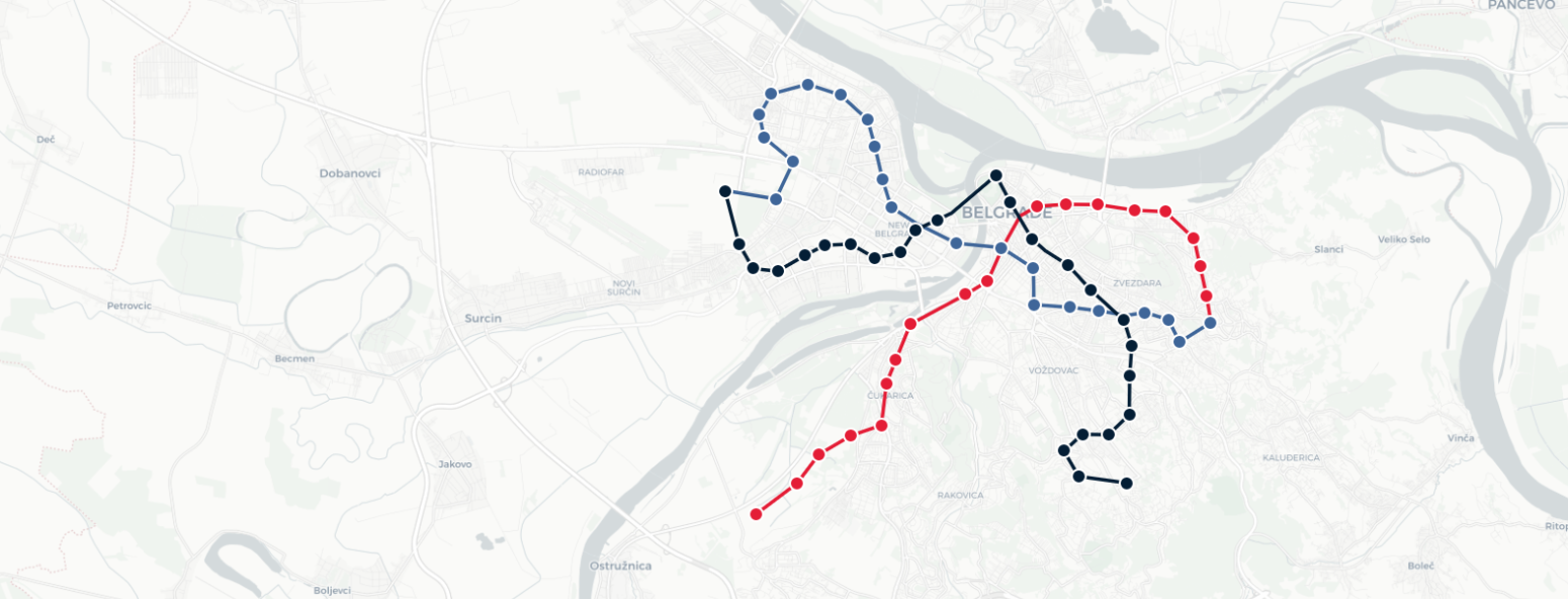 Beogradski metro ulazi u poslednju fazu: Ovo je mapa  kuda će saobraćati sve tri linije
