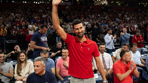 Novak Đoković na Zvezdinom otvaranju Evrolige