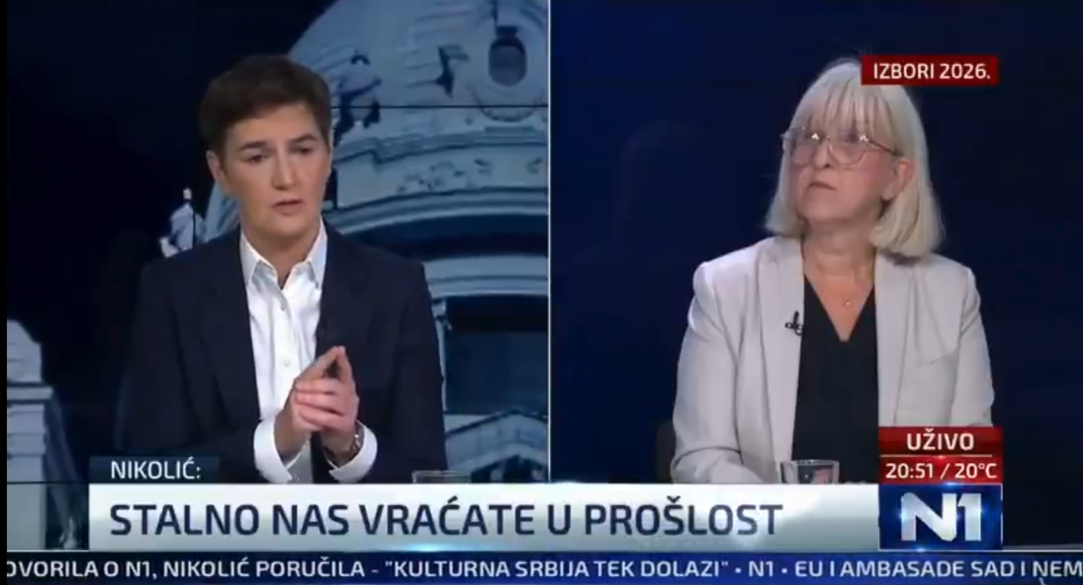 Debata na N1: Brnabić i Nikolić u okršaju, različite ocene ishoda