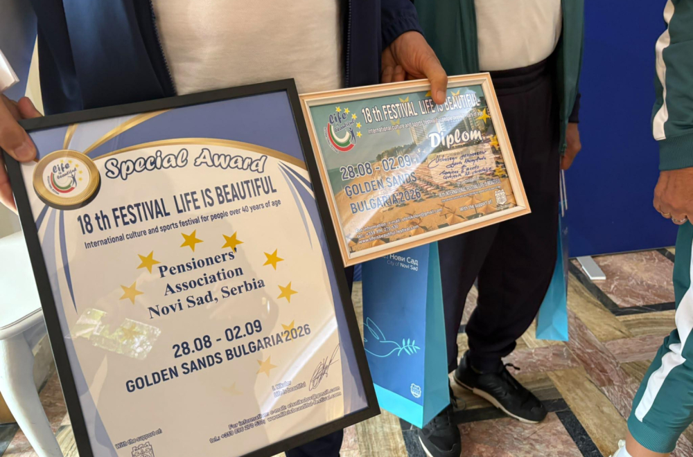 Veliki uspeh novosadskih penzionera: Osvojili 32 medalje i drugo mesto na međunarodnom festivalu