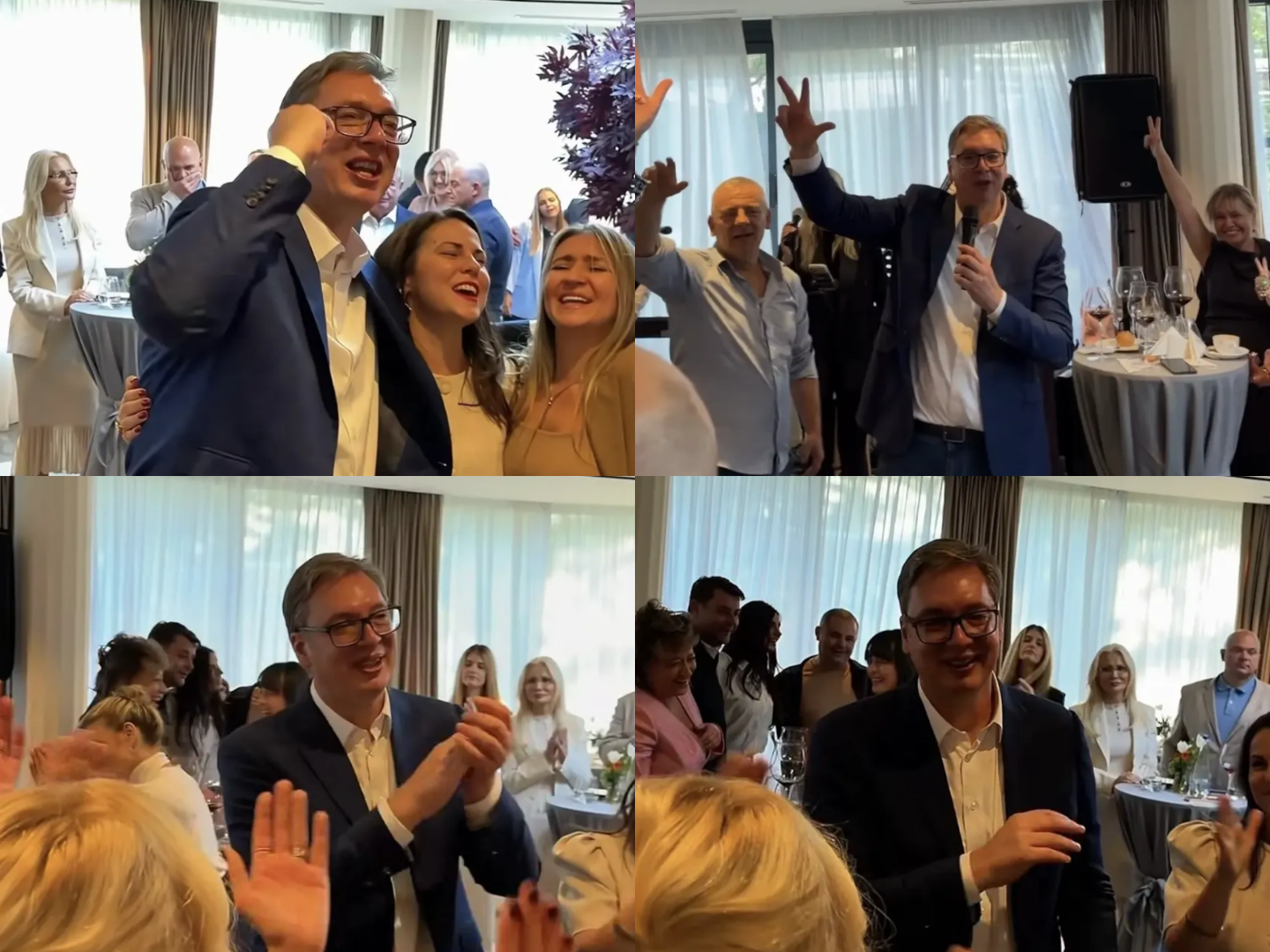 Vučić zapevao „Vidovdan“ na koktelu povodom kraja drugog mandata