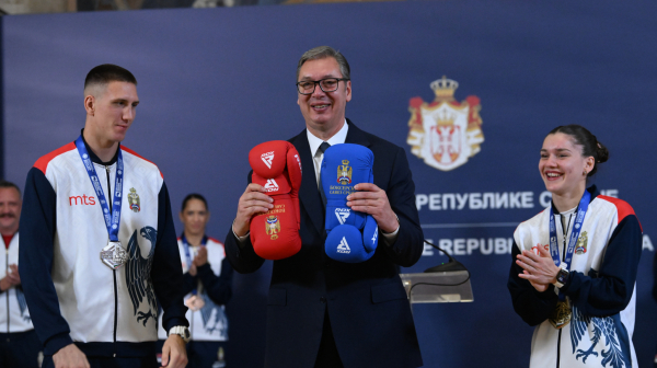 Vučić primio srpske boksere: "Ovo je ogroman uspeh" VIDEO