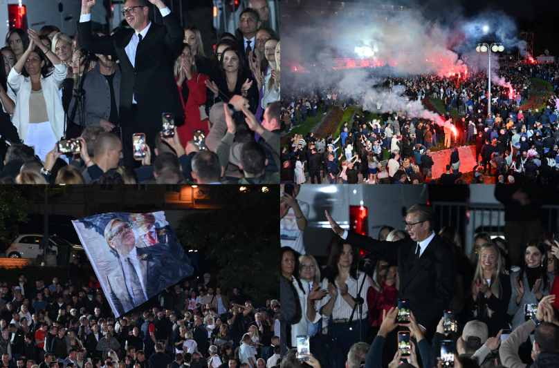 Vučić se obratio ispred Predsedništva; Okupilo se na hiljade ljudi: "Služio sam vam verno" FOTO/VIDEO