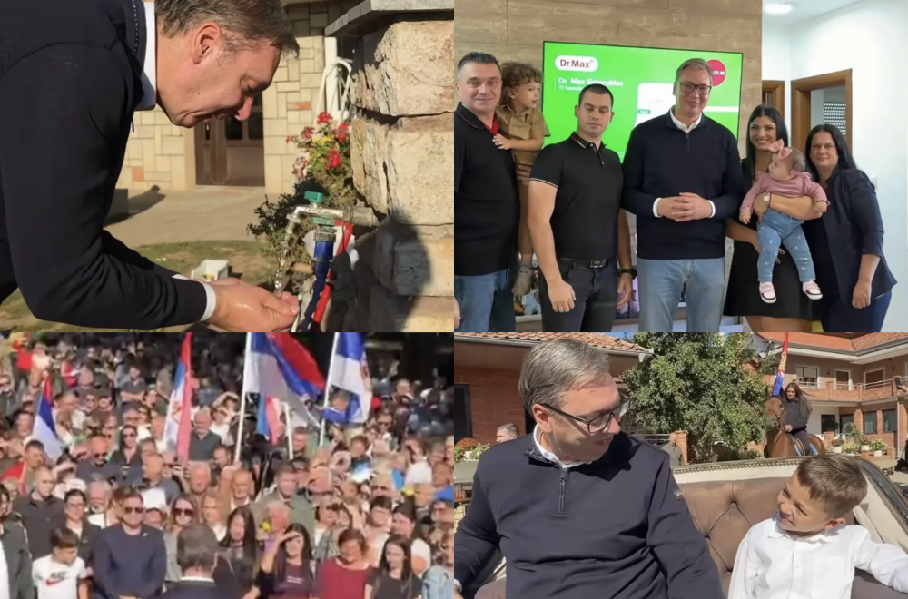 Vučić sa narodom; Veliki broj ljudi dočekao ga u Požarevcu; Obišao radove na rekonstrukciji ulica i puteva