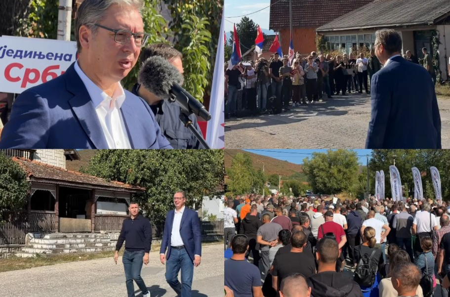 Vučić visits Boljevac; Large crowd turns out to greet him: "Thank you for the magnificent welcome"