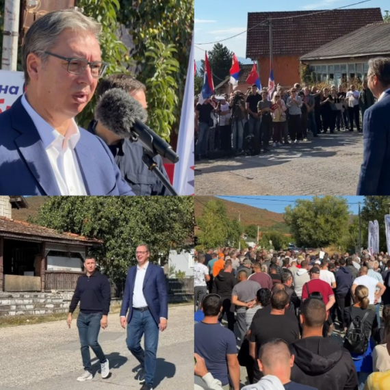 Vučić posetio Boljevac; Sačekao ga veliki broj građana: "Hvala vam na veličanstvenom dočeku"
