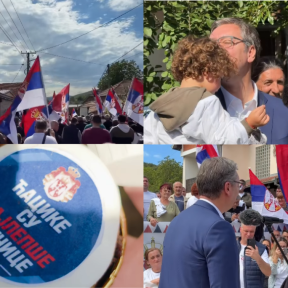 Vučić sa narodom u Negotinu; Snažne poruke: "Hteli su da nam sruše porodicu i državu, ali narod nije dao" FOTO