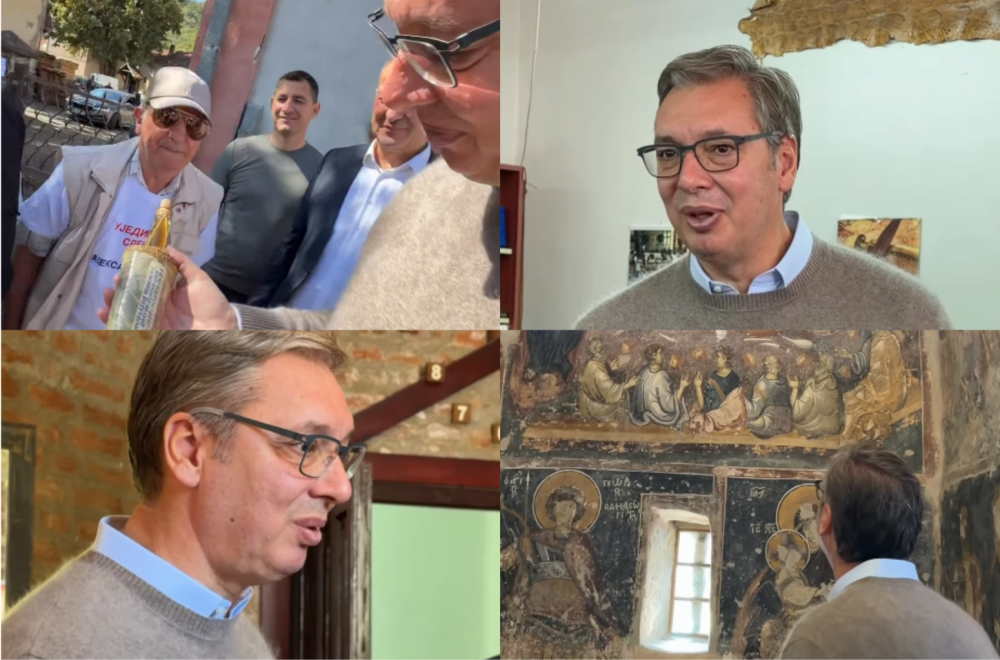 Vučić sa narodom u Donjoj Kamenici: Blokaderi postaju sve nervozniji. Vreme istine se približava