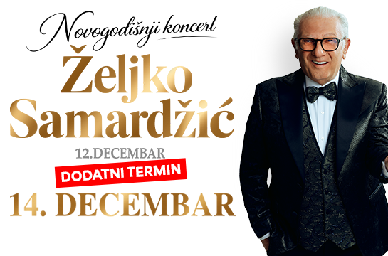 Beograđani nezasiti pesama Željka Samardžića: Pevač i ove godine nastupa 12. i 14. decembra u Sava centru