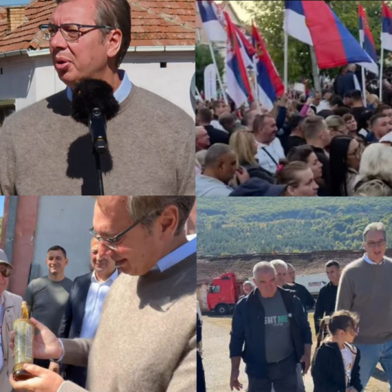 Vučić u Jagodini: "Neće da razgovara samo onaj ko krije nešto"; "Nešto najgore je podići ruku na ženu"