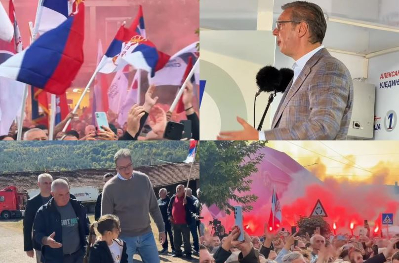 Vučić u Jagodini: Neće da razgovara samo onaj ko krije nešto; Nešto najgore je podići ruku na ženu VIDEO