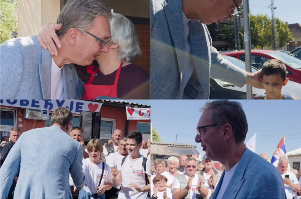 Vučić sa narodom u Šimanovcima: "Oni koji bi po svaku cenu da se dočepaju fotelja, za mete imaju žene" VIDEO