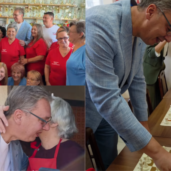 Vučić sa narodom u Starom Slankamenu; "Naš narod je moja najveća snaga"; "Žene su stub zemlje" FOTO/VIDEO
