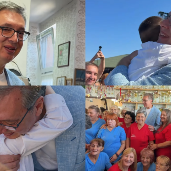 Vučić sa narodom u Starom Slankamenu; "Naš narod je moja najveća snaga"; "Žene su stub zemlje" FOTO/VIDEO